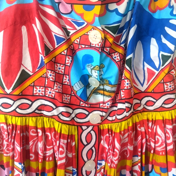 Dolce Gabbana below the knee length dress size M/L - Picture 2 of 5